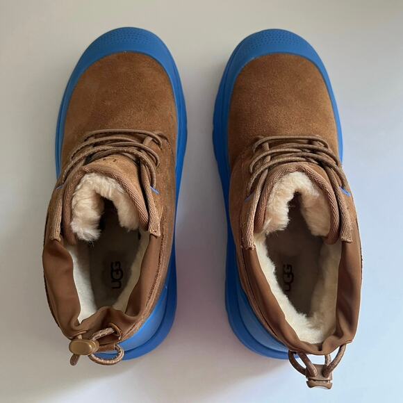 Ugg Neumel Weather Hybrid Boots Men's Size 8 in Chestnut Big Sky Blue Unisex NWT - Picture 11 of 13